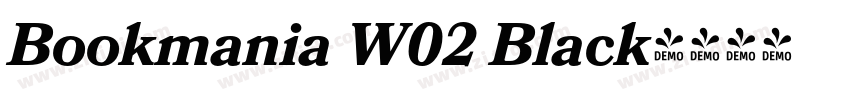 Bookmania W02 Black字体转换